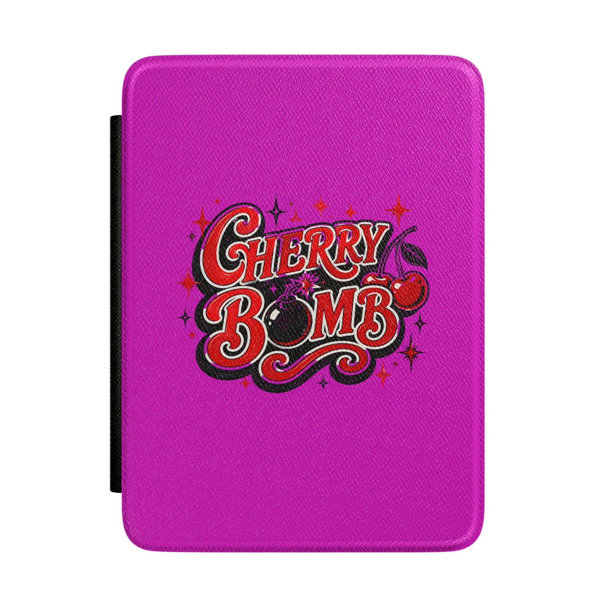 Cherry Bomb Kindle Case — Retro Cherry Graphic E-Reader Cover