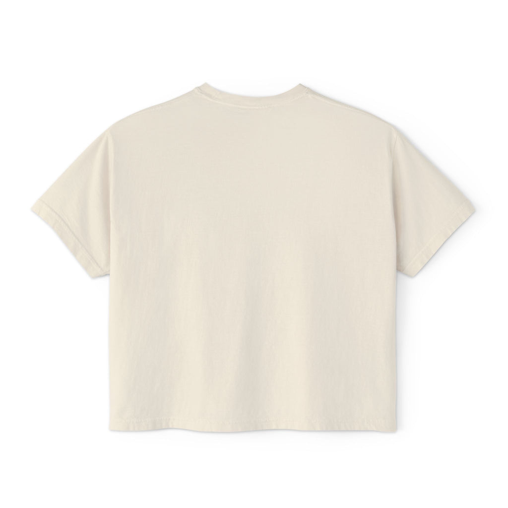 Foxy Lady Boxy Tee — Retro 70s Graphic Women’s Crop T-Shirt