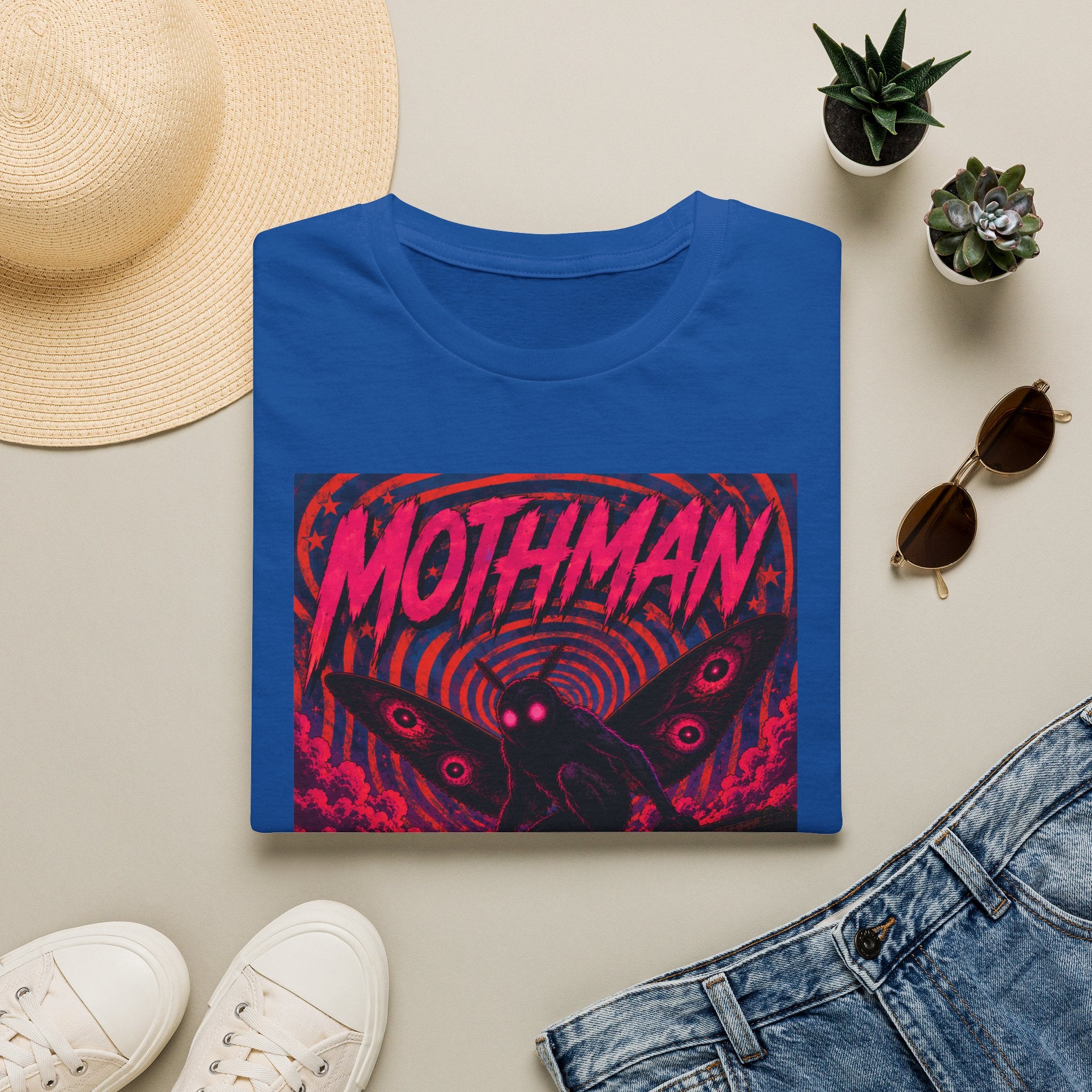 Mothman Poster Art T-Shirt | Cryptid Graphic Tee
