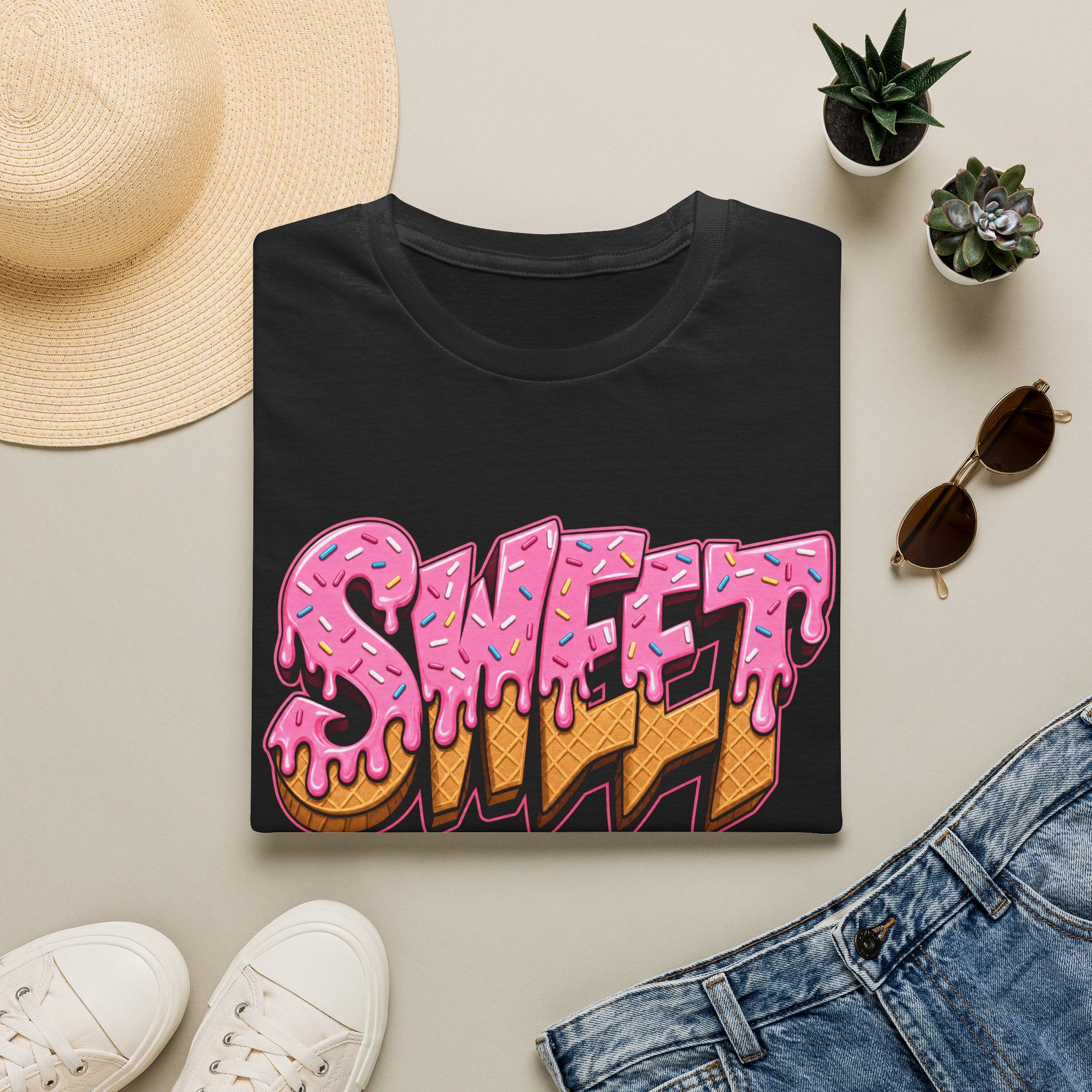 Sweet Drip Graphic T-Shirt — Pink Melting Ice-Cream Inspired Streetwear Tee
