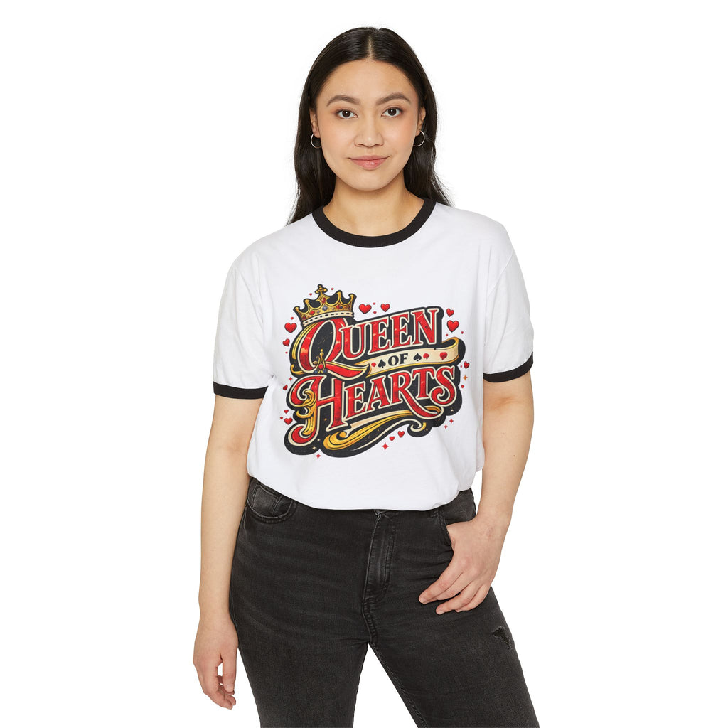 Queen of Hearts ringer tee | T-Shirt