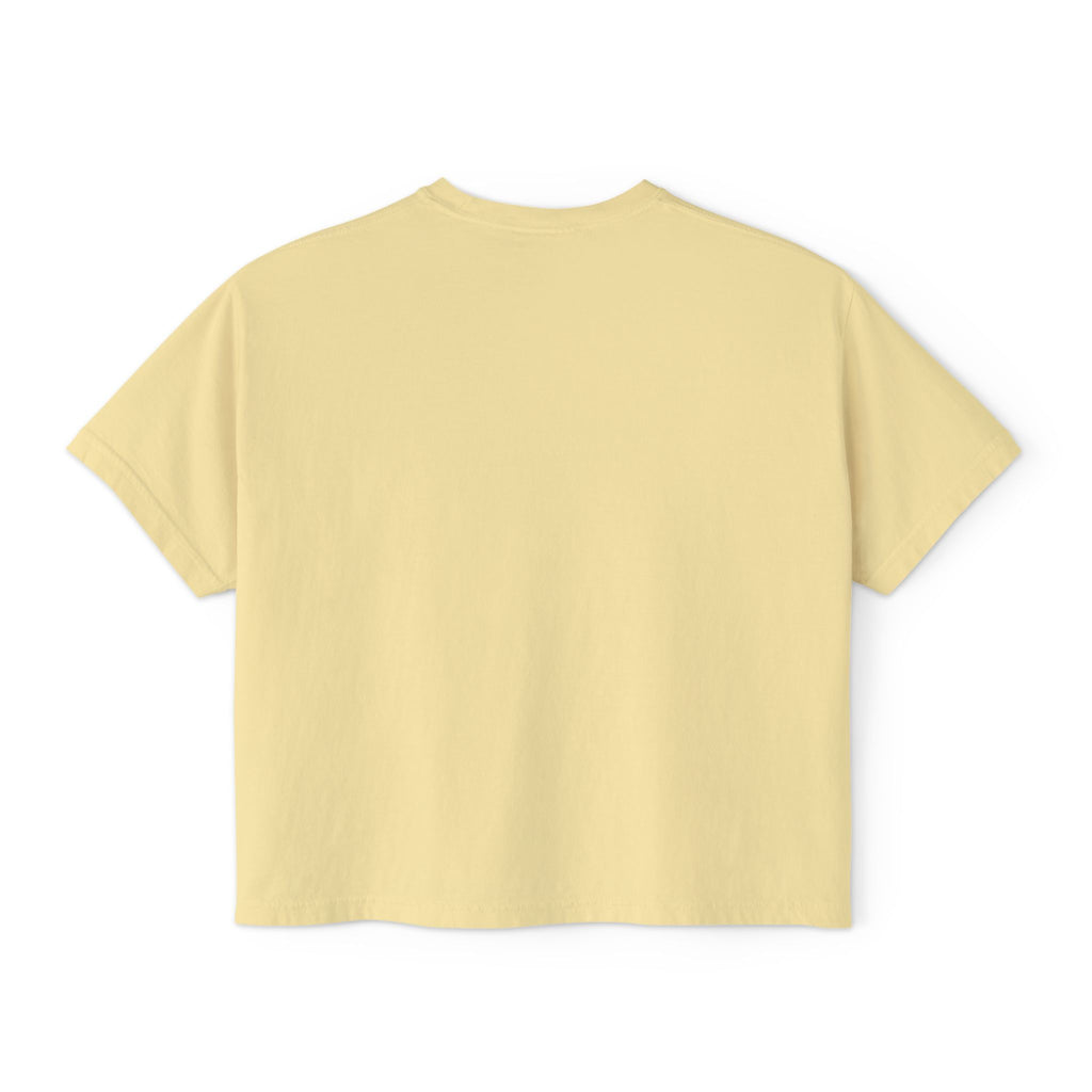 Foxy Lady Boxy Tee — Retro 70s Graphic Women’s Crop T-Shirt