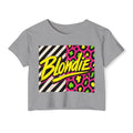 Blondie Neon Leopard Crop Top — Women's Festival Graphic Tee