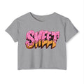 Crop Top — "Sweet" Ice-Cream Drip Graphic Streetwear Vibe
