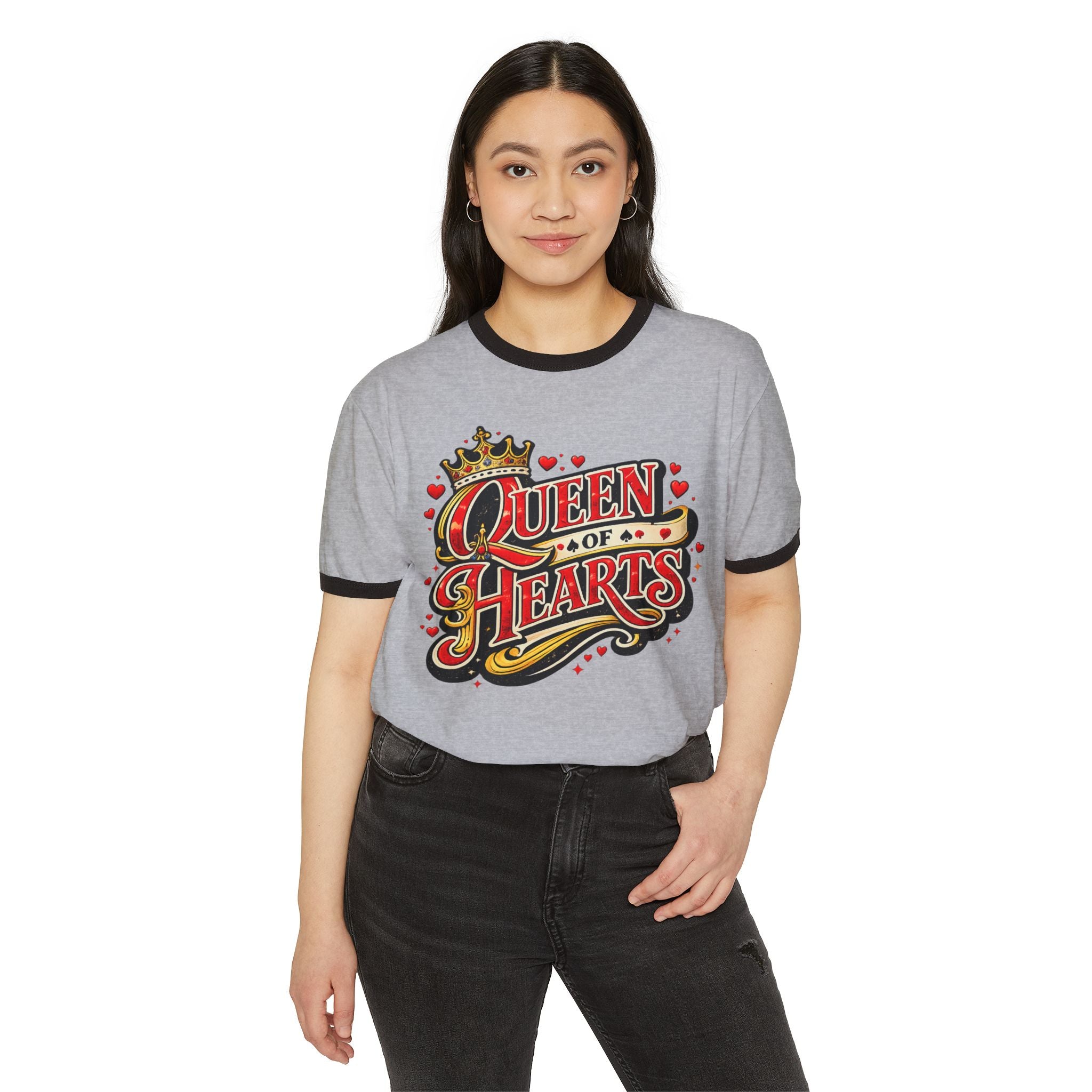 Queen of Hearts ringer tee | T-Shirt