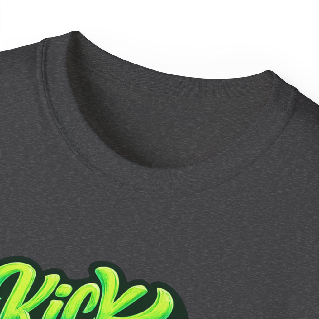 Kick Monday In The Teeth & Roll With It Tee | Green Graffiti Script