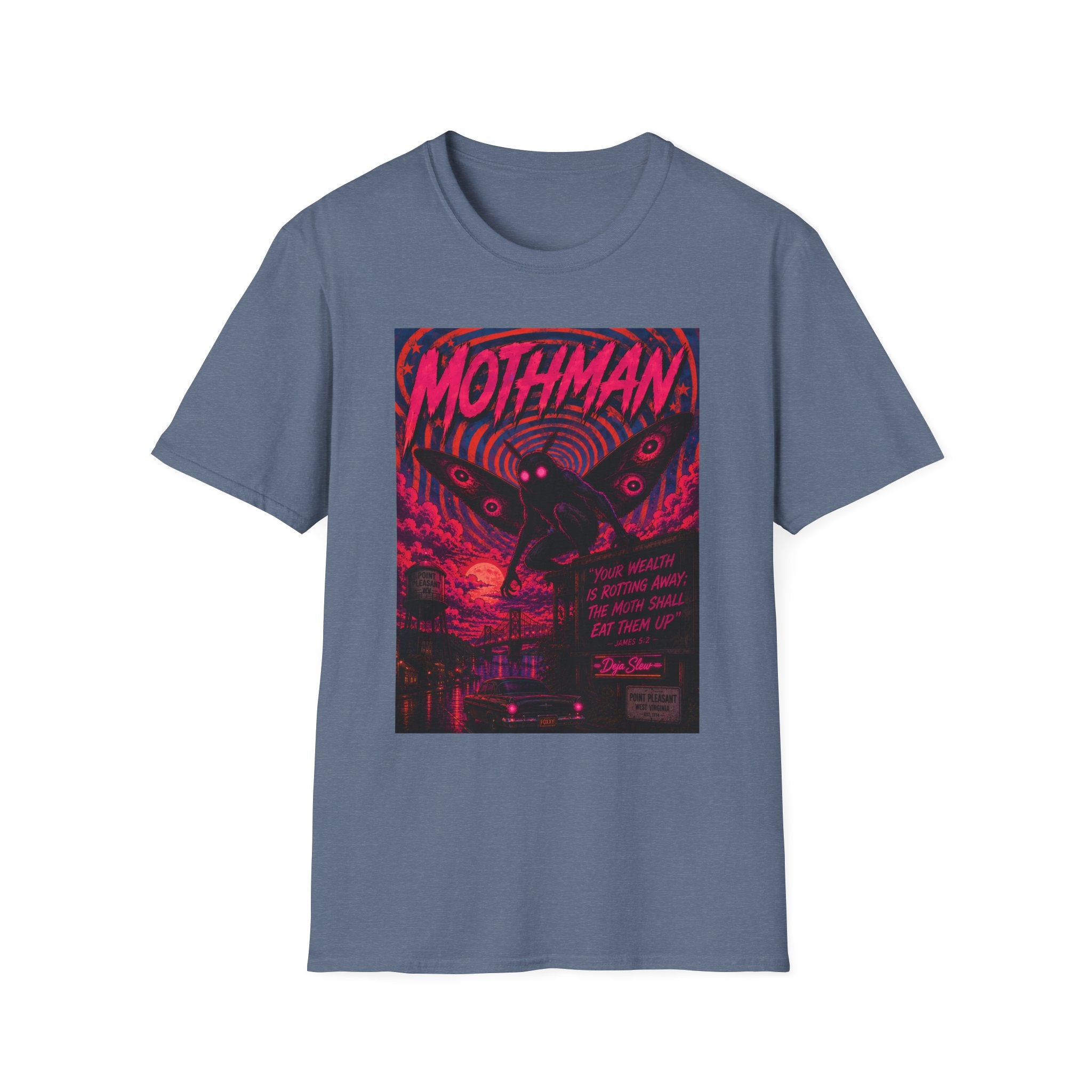 Mothman Poster Art T-Shirt | Cryptid Graphic Tee