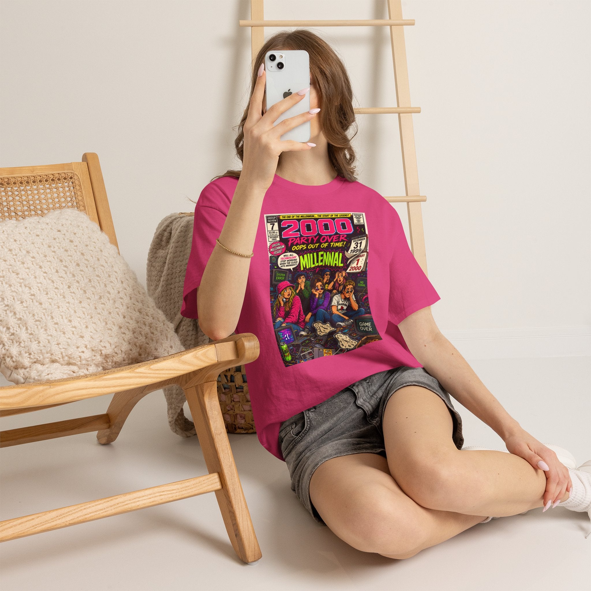 Y2K New Year’s Eve 1999 Comic Cover T-Shirt | 90s Nostalgia