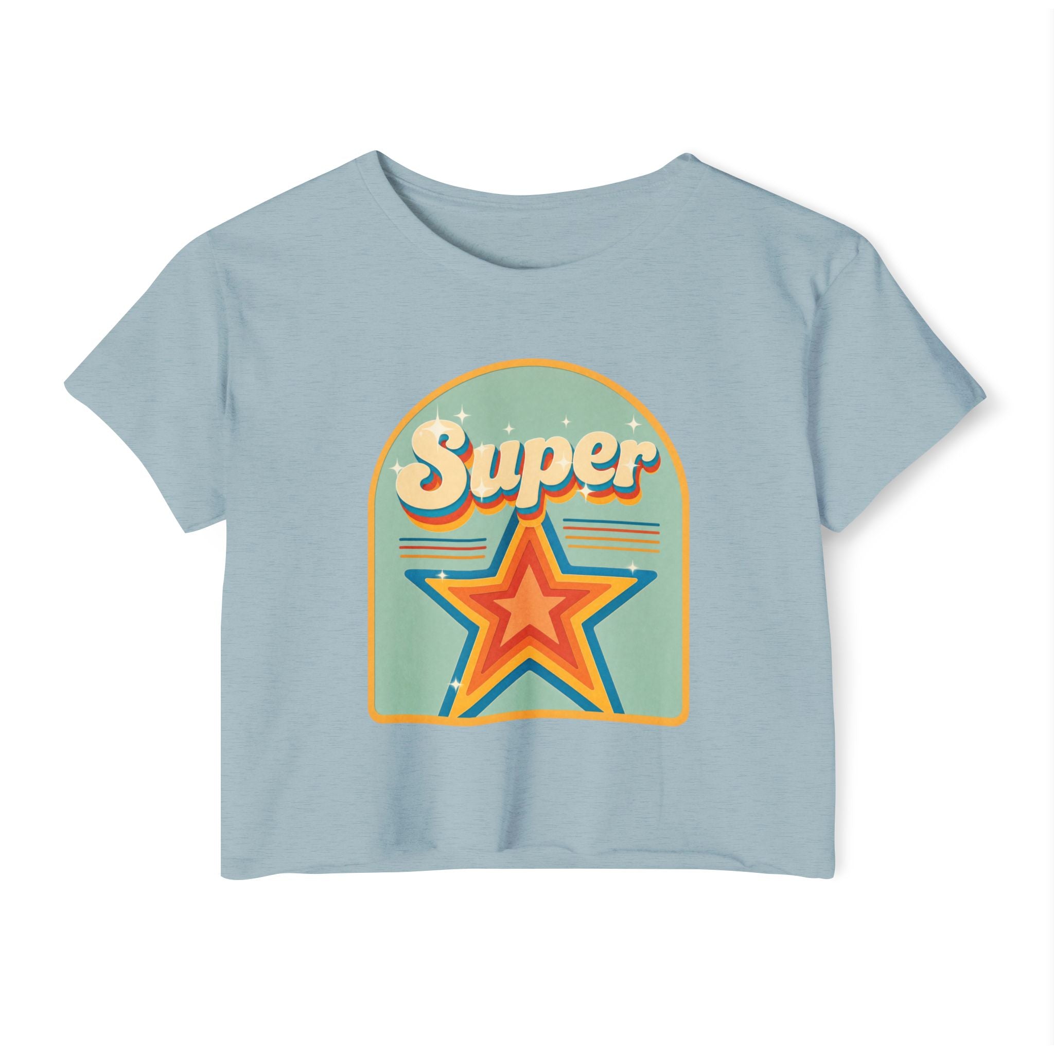 Super Star Retro Crop Top — Women's Festival Tee
