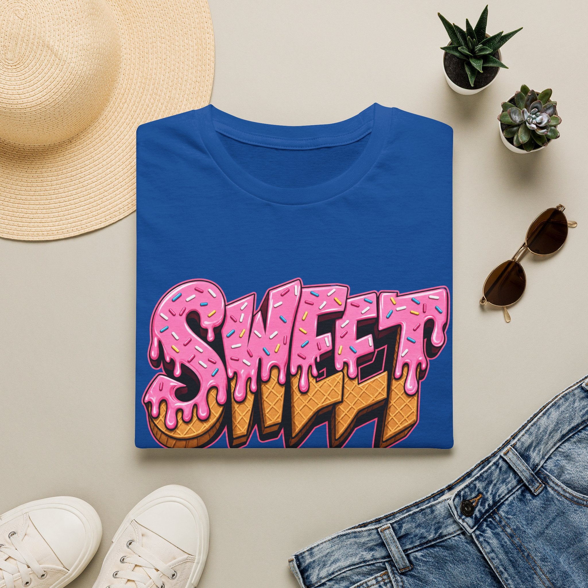 Sweet Drip Graphic T-Shirt — Pink Melting Ice-Cream Inspired Streetwear Tee