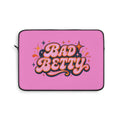 Bad Betty Pink Laptop Sleeve — Retro Script Sparkle Laptop Case