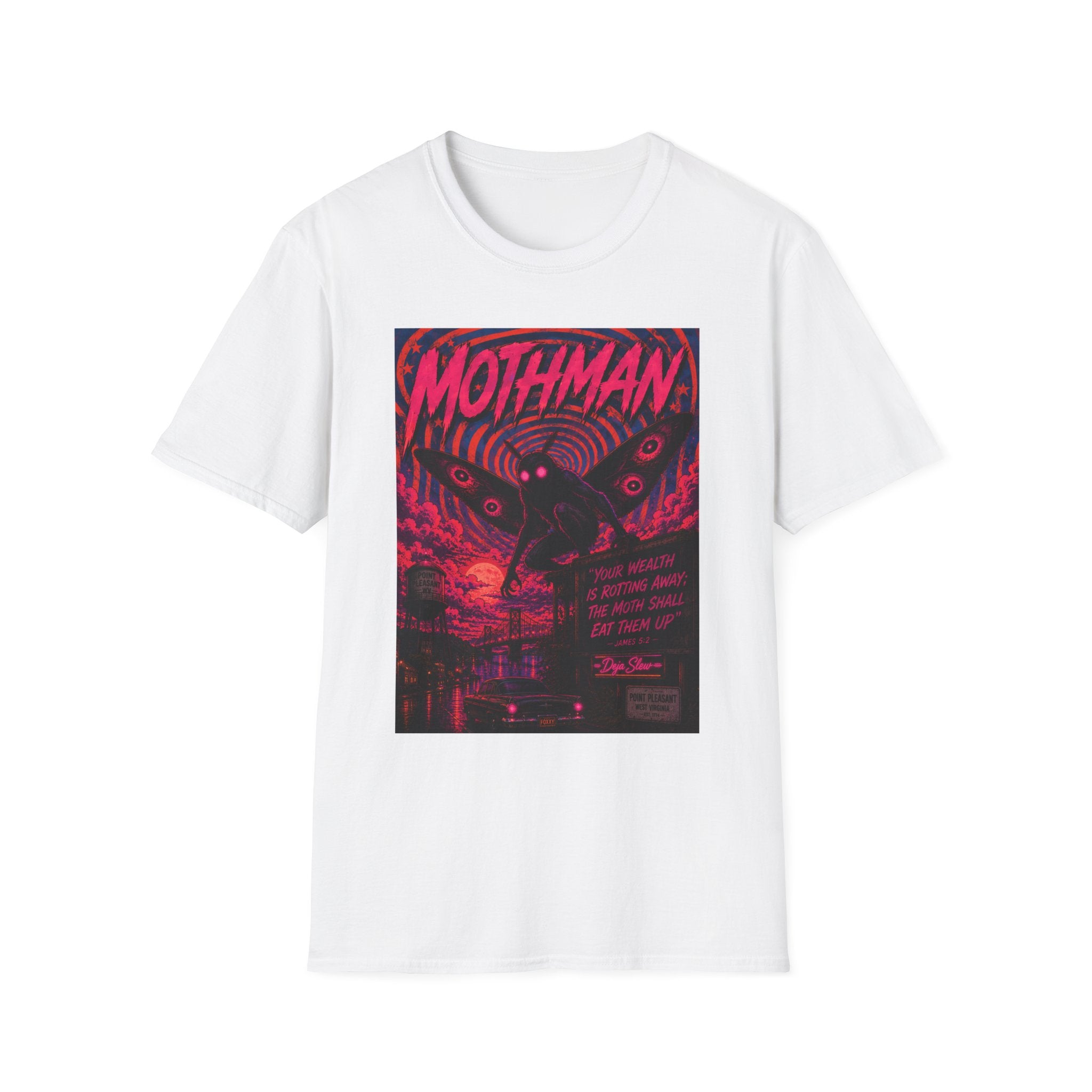 Mothman Poster Art T-Shirt | Cryptid Graphic Tee