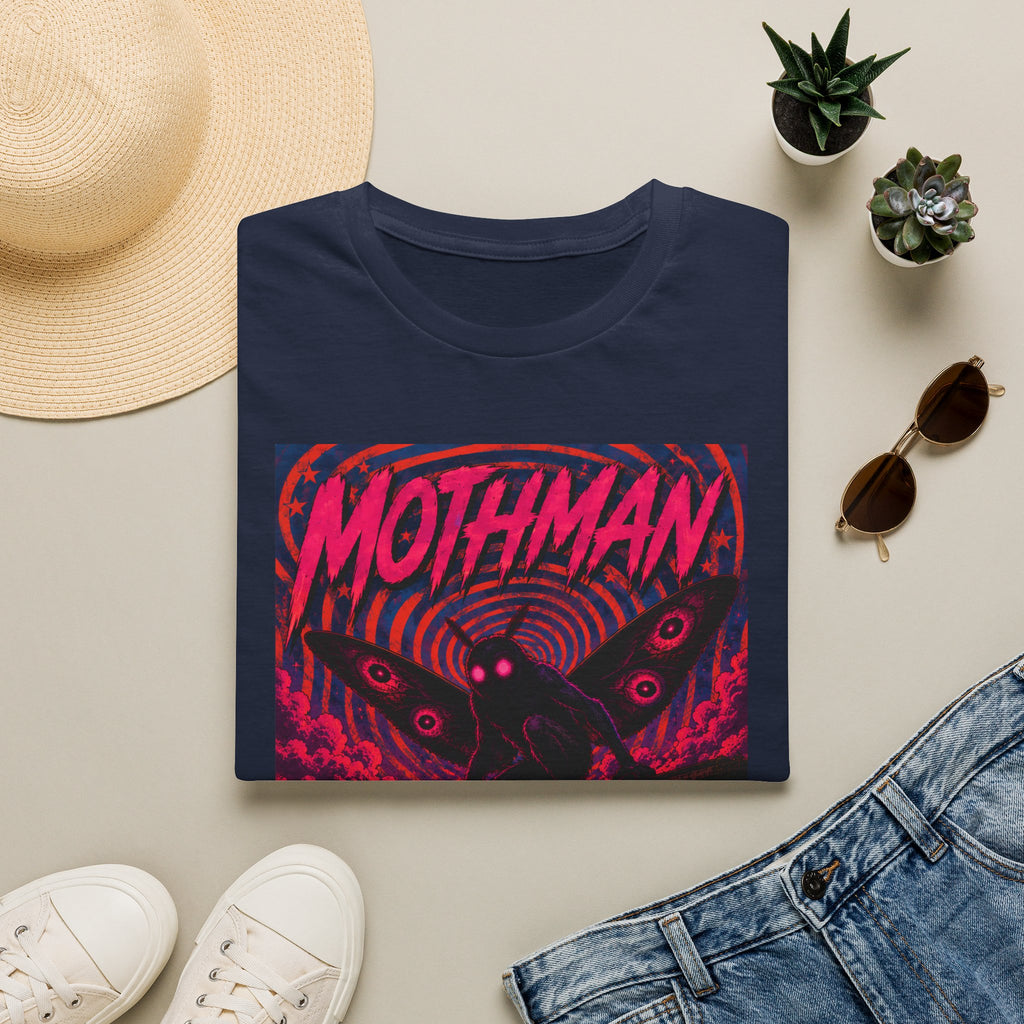 Mothman Poster Art T-Shirt | Cryptid Graphic Tee