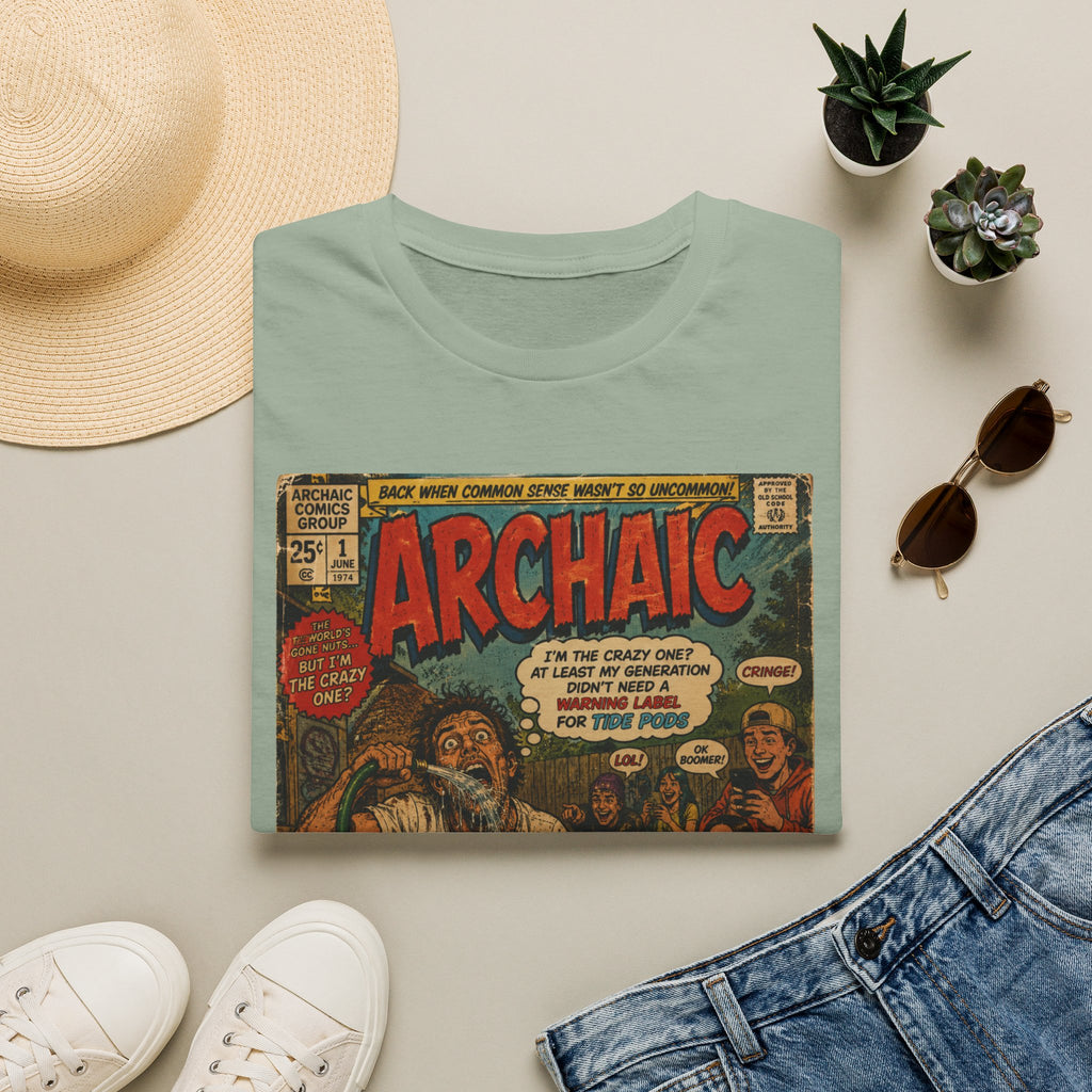 Archaic Vintage Comic T-Shirt — Retro 'Archaic' Cover Graphic