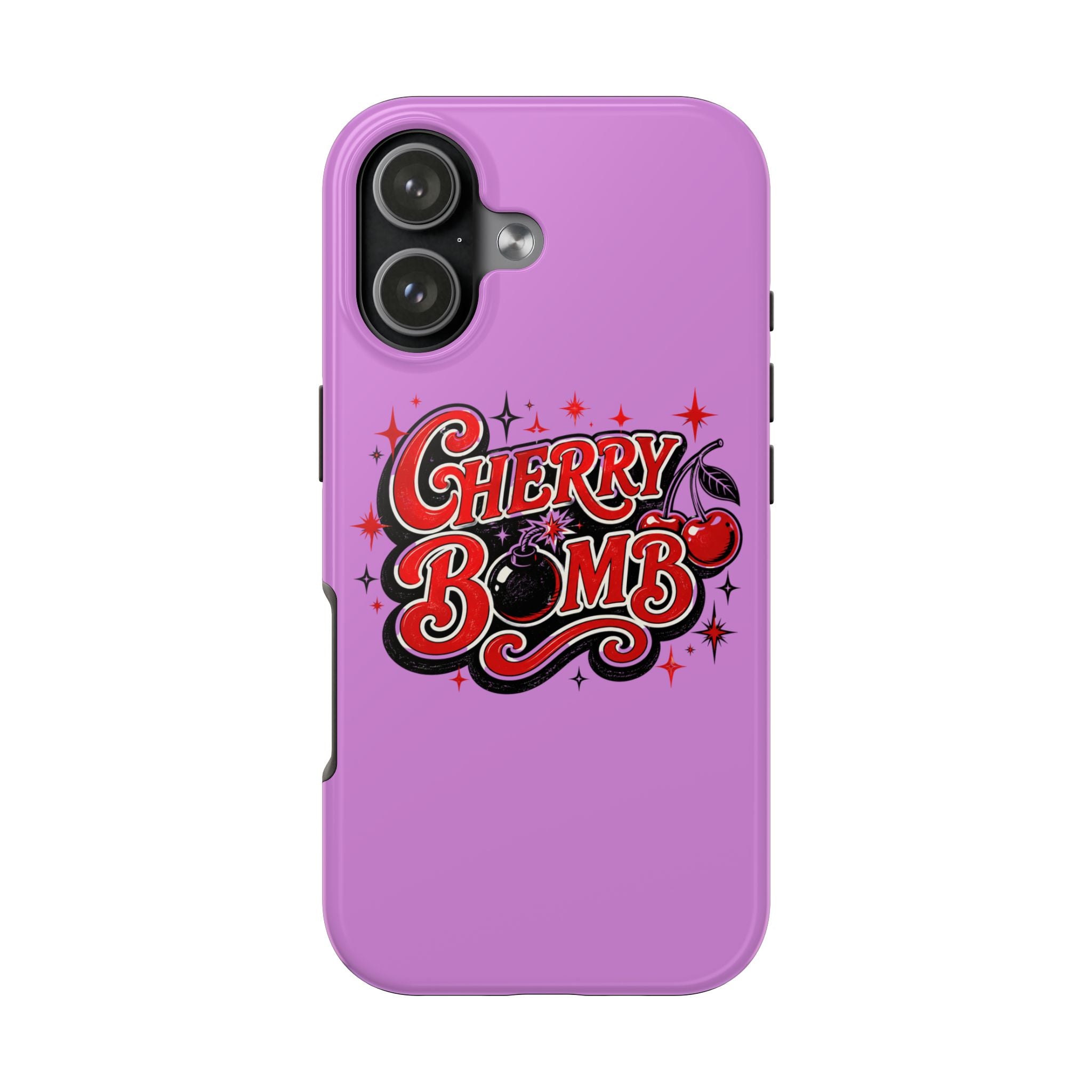 Cherry Bomb Tough Phone Case — Retro Cherry Graphic Protective Cover