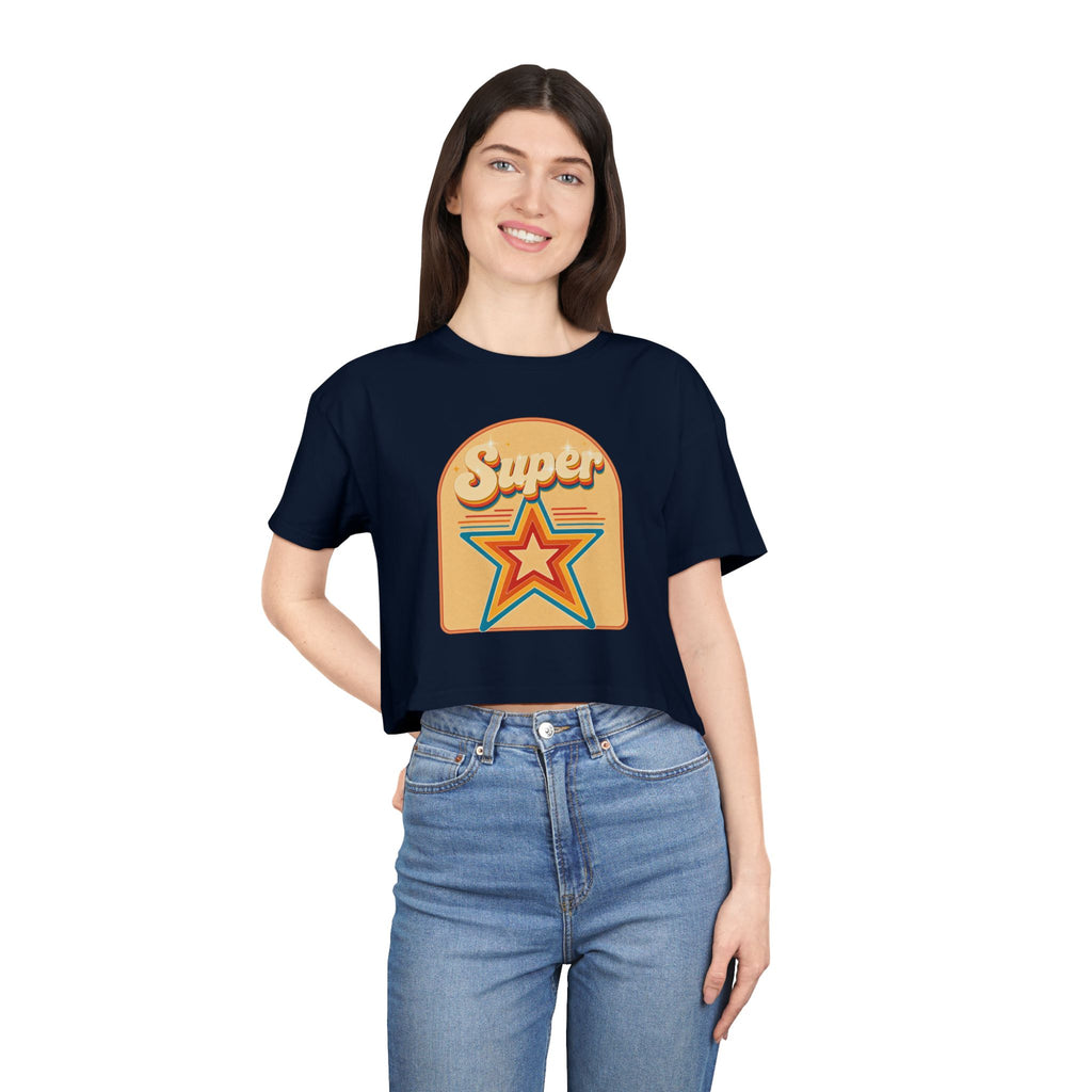 Retro 70’s Superstar Cropped Tee