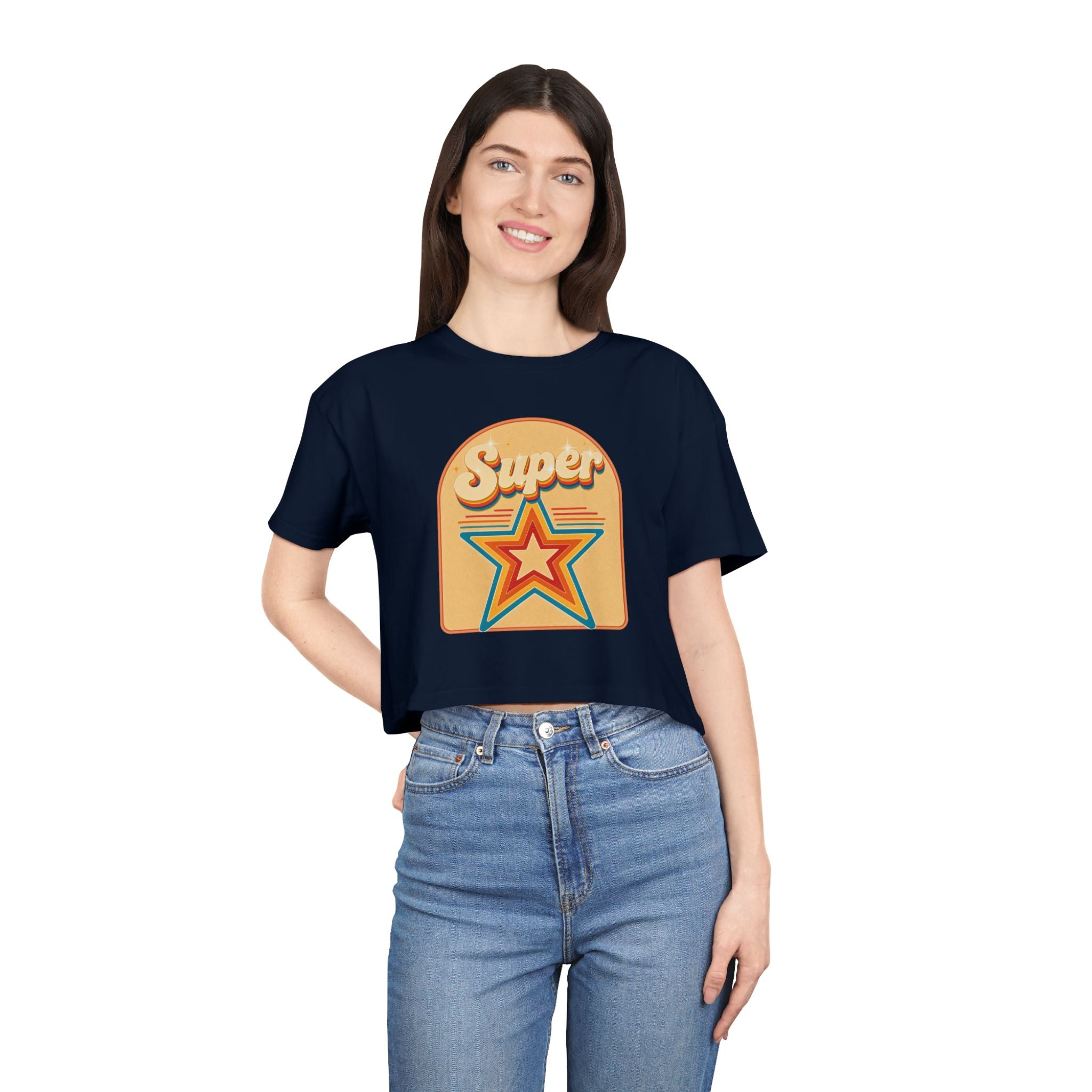 Retro 70’s Superstar Cropped Tee